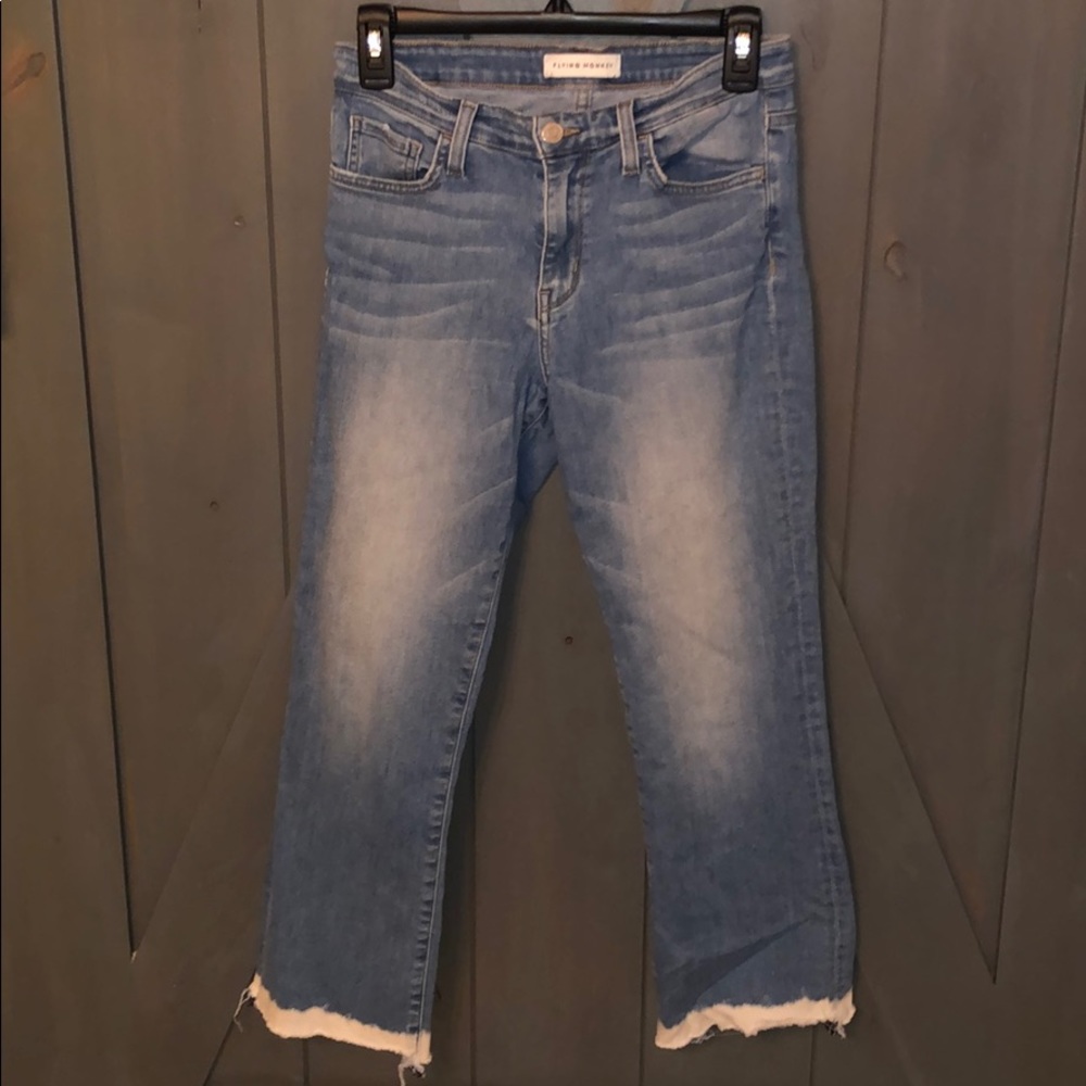 Women’s flying monkey jeans.